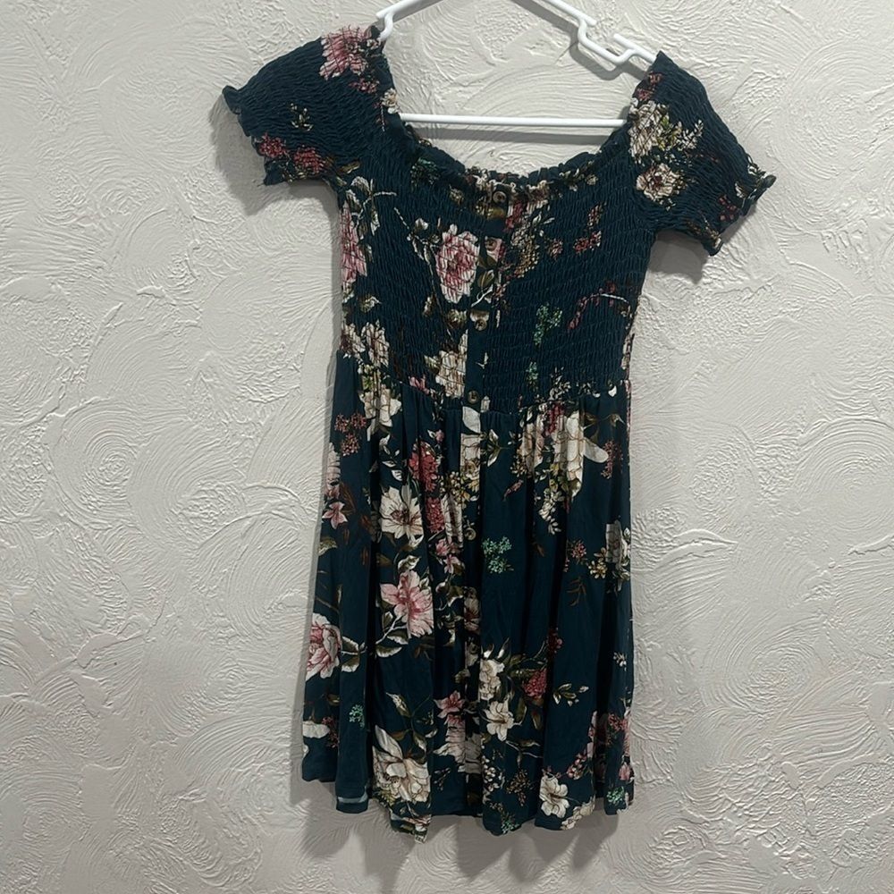 target xhilaration floral print off the shoulder dress size medium